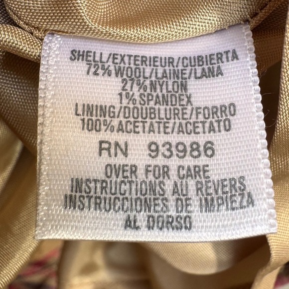 Vintage Casual Corner Womens Plaid Wool A-Line Midi Skirt 8 Preppy Academia Work - Picture 10 of 11